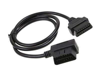 China OBD OBD-II J1962 Right Angle Male to Female Extension Round Cable for sale