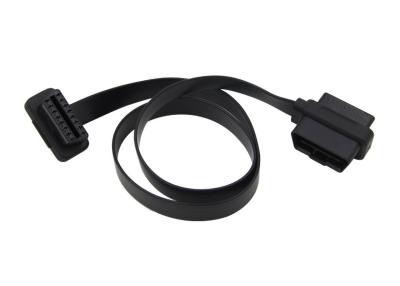 China OBD2 OBDII J1962 Male and Female Pass-thru to OBD2 Female Extension Cable for sale