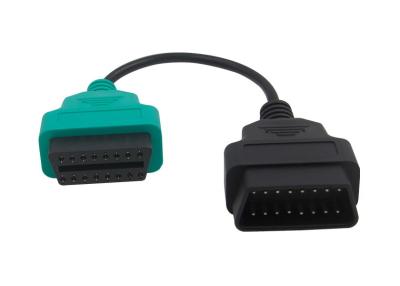 China OBD2 OBDII 16 Pin J1962 Green Male to Female Extension Round Cable for sale