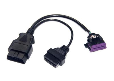 China OBD2 OBDII Male to Volkswagen OBD2 Female and Normal OBD2 Female Y Cable for sale