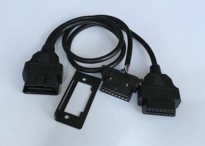 China OBD2 OBDII Male to Hyundai and Kia OBD2 Female and OBD2 Female Y Cable with Baffle for sale