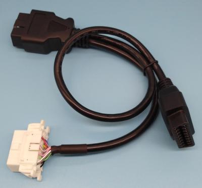 China OBD2 OBDII Male to Toyota OBD2 Female and OBD2 Female Splitter Y Cable for sale