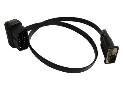 China Varón del Pin J1962 de OBD2 OBDII 16 a DB9 Pin Male Connector Flat Cable en venta