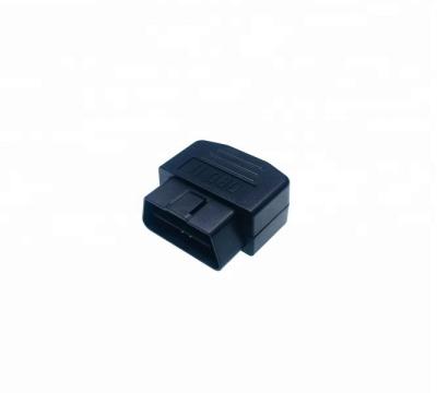 China Small OBD2 OBDII Enclosure with 16 Pin J1962 OBD2 Male Plug Straight Pins for sale