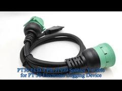 PT30 ELD 9 Pin J1939 Splitter Y Cable for PT 30 Electronic Logging Device Heavy Duty Trucks in North