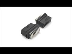 16 Pin OBD 2 OBD2 OBDII Female Connector With Right Angle Pins Bent Towards the Wide Side