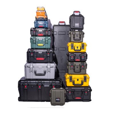 China Waterproof Shockproof Dustproof Multiple size IP67 waterproof Industrial camera case equipment plastic tool case carry safety hard pelican case for sale