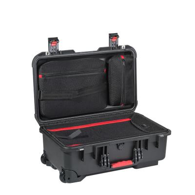 China Waterproof Shockproof Dustproof Hard Waterproof Plastic Flight Rolling Equipment Case Pelican Case 1510 With Wheels for sale