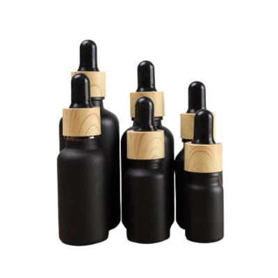 China High quality hot sales10ml frosted cosmetic gold clear glass square bottles of personal care eye dropper essential oil for sale