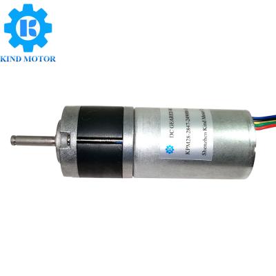 China 6W Brushless DC Geared Motor 4A Continuous Current 28mm Diameter for sale