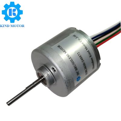 China Permanent Magnet 36mm 6vdc 12vdc 24vdc double ball bearings brushless motor for sale