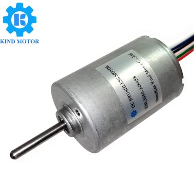 China 3.175mm shaft nidec bldc 36mm 3650 brushless motor 12volt 14.4volt 24volt for sale