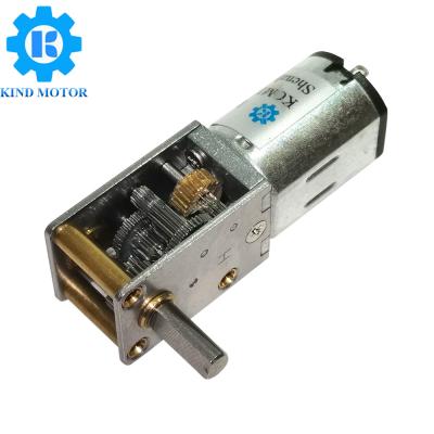 China Small Worm Gear Motor 12v High Torque 10-6000rpm N30 Brushed for sale