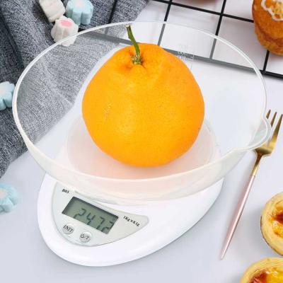 China Weigh High Quality Kitchen Food Bowl Scale Electronic Digital Food Measuring Scale for sale