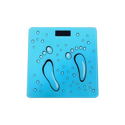 China Bathroom Scales Customized Household Square Glass Adult Health Weight Electronic Scale for sale