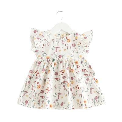 China Anti-Wrinkle ZHBB Australia USA CI Toddler Dresses Infant Floral Fly Summer Sleeve Babies Dress for sale