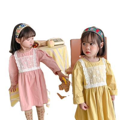 China Korean princess Girls Dress Autumn Cotton Dresses Kids Cute lace dress girls from Central Institute of Statistics of Anti-wrinkle DUDU Australia for sale