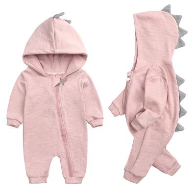 China Autumn Long Sleeve Baby Romper Newborn Hoodies Dinosaur Overalls Zipper Jumpsuits Central Institute of Statistics Newborn Overalls KTFS Australia USA for sale