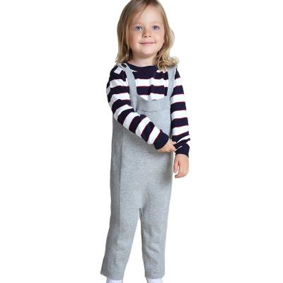 China Solid Winter Autumn Kids Knitted Suspender Overall Unisex Sleeveless Child Desginer Color Fade Proof Australia Korean Autumn Pants for sale