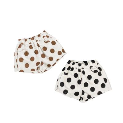 Китай Color Fade Proof LCFS Australia USA Polka Dot Hot Pants Elastic Summer Girls Quality Kids Unisex Shorts продается