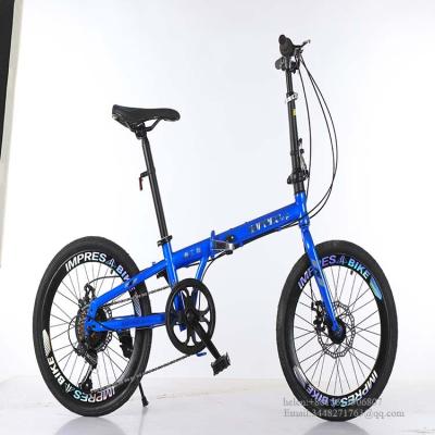 China 2022 FREESTYLE factory price fold booting price 16 cycle 7 speed portable folding bicycles 20 inch fold bikes for sale for sale