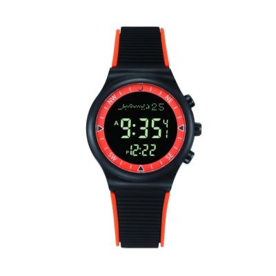 China Hot-selling AE-316 Multi-Color Muslim Qibla Compass Alarm AL-HELAL Sports Watch Digital Arabic Azan Watch for sale