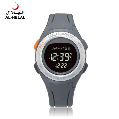 China Hot Selling AE-318 fashion muslim watch QIBLA alarm 2021 muslim azan watch COMPASS modern digital sports waterproof muslim watch for sale