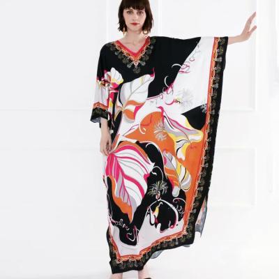 China Dubai African Women's Nightgown Tulle Long Robe Fashion Abaya Muslim Islamic Kaftan Elegant Formal Casual Daily Leisure for sale