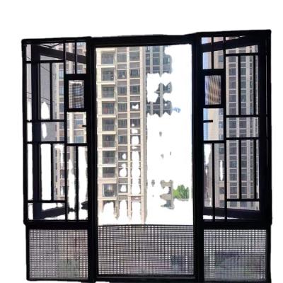 China Newest Popularity Simplicity Aluminum Alloy Screen Customized Security Casem Casement Folding Window for sale