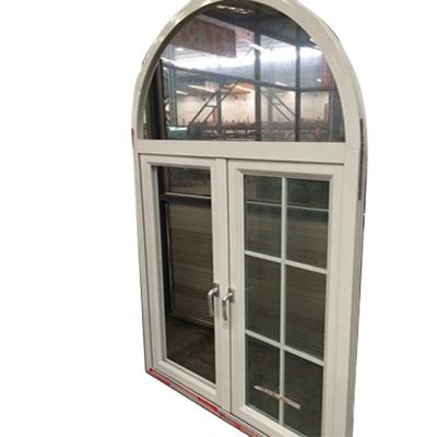 China Folding Aluminum Curved Screen Fabric Glass Window for sale