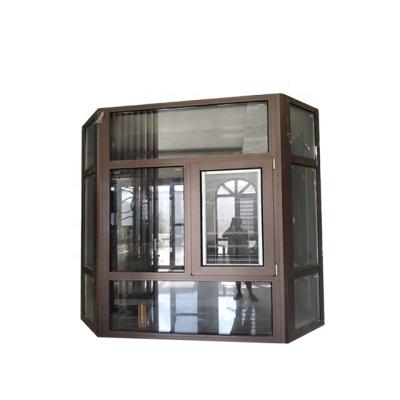 China Aluminum Glass Casement Windows , Magnetic Screen Aluminum Folding Window With Thermal Break for sale