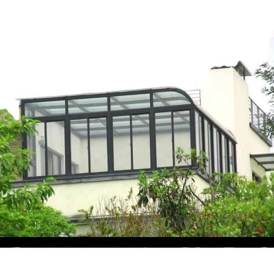 China Modern High Quality Aluminum Glass Conservatory House Glass Sunroom Glass Frame Sun Room Sun House Glass Greenhouse for sale