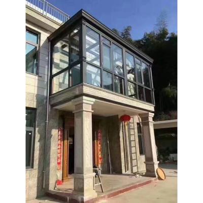 China Modern luxury design aluminum glass solarium for patio for sale