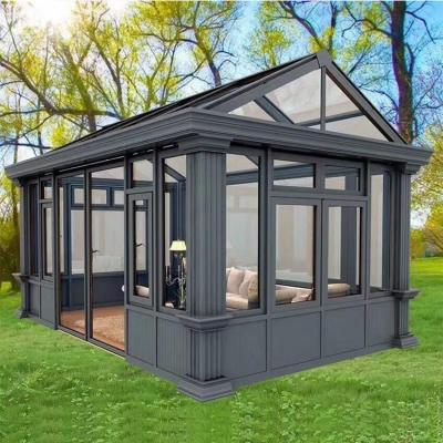 China Conservatory Modern Aluminum Solarium Solarium Glass Solarium For Sale for sale