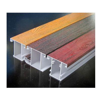 China door & Window Grain Aluminum Wood Profile for sale