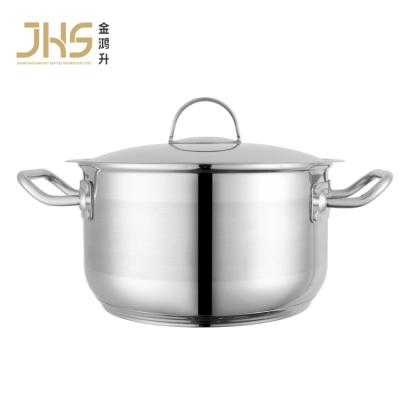 China JHS 18cm Stainless Steel Pots Sustainable Pots Cookware Pot Casserole Hot Pot for sale