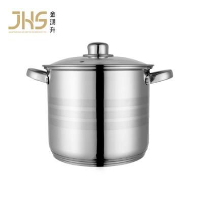 China Sustainable JHS Splendor cookware kitchen stainless steel soup cauldron cooking stock pot for sale