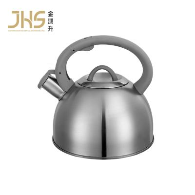 China JHS Logo 2.5l Tea Kettle Stainless Steel Stove Top Water Viable Custom Whistling Tea Kettle for sale