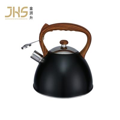 China Home Viable High Quality Hotel Kitchen Black 3l JHS Whistling Kettle For Gas Stove Electric Induction Cookers for sale