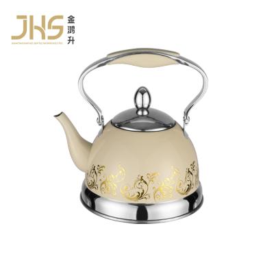 China JHS 1L Stainless Steel Water Sustainable Luxury Small Whistling Tea Kettle For Induction Cooker Gas Stovetop for sale