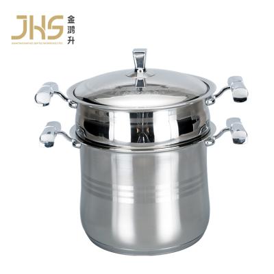 China JHS Sustainable Food Cooking Pots Couscous Steamer Stainless Steel Cookware Steamer Pot for sale