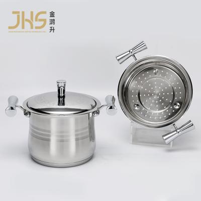 China JHS viable wholesale two three five layer stainless steel couscous steamer couscous pot with ss cover for sale