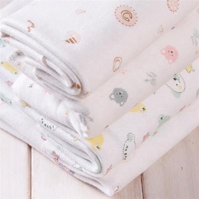 China Cheap Soft Antistatic Knit Baby Print Fabric Wholesale for sale