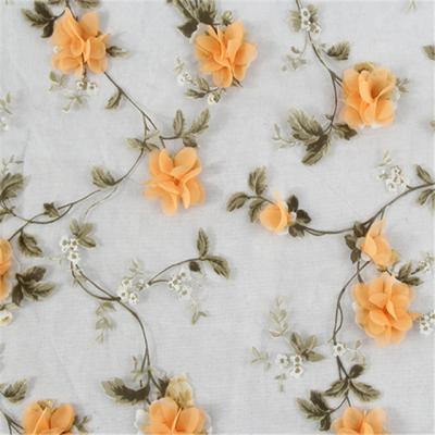 China Sustainable Hot Sale Polyester Malaysia Lace Embroidery Fabric for sale