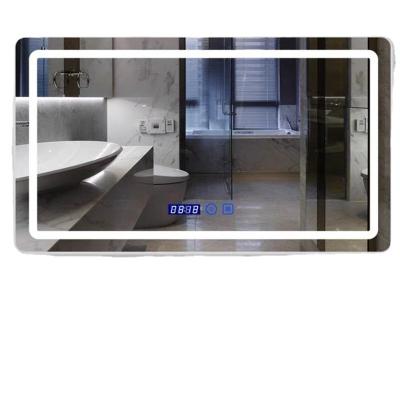 China Modern Modern Decorative Wall Mirror Hotel Wall Mirror Hanging Led Bathroom Mirror Customizable for sale