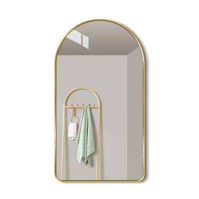 China Contemporary Customized Full Length Mirror Rectangle Bedroom Floor Dressing Mirror Standing Hanging Wall Mounted Mirror for sale