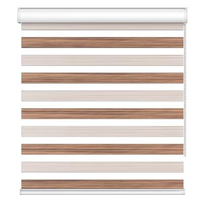 China Double Layer Multicolor Minimalist Zebra Roller Blinds Day And Night No Easy Drilling Fixes Indoor Manual Double Zebra Blinds Shades for sale