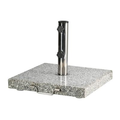 China Base Granite Umbrella Stands Square Granite Umbrella Umbrella Base Stands For Garden Restaurant Cafe Hotel for sale