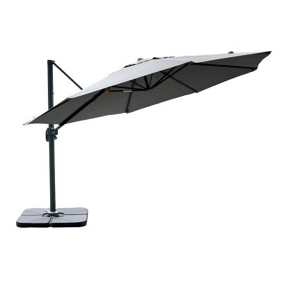 China Leisure 3M Modern Aluminum Roman Patio Umbrella Garden Roman Umbrella With Base for sale