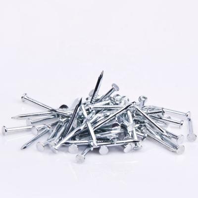 China 25kg Flat Pack Concrete Nail in Round Cable Ties Ethernet Cable Nails Spikes Staples 8mm for RG6, RG59 Concrete Nail for sale